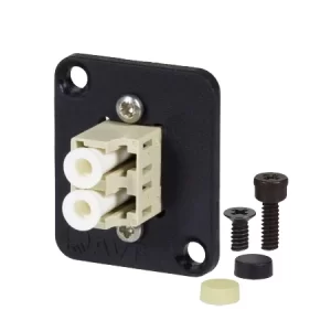 LC Multimode DX, OM1, Beige Fibre Optic Adapter