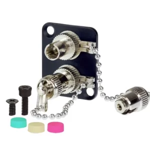 ST Multimode Duplex OM1/3/4 Metal Adapter, Zirconia Sleeve w/ Metal Dust Caps