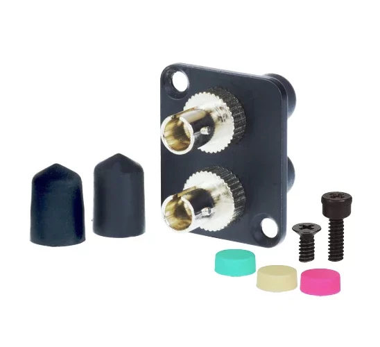 ST Multimode Duplex OM1/3/4 Metal Adapter, Zirconia Sleeve