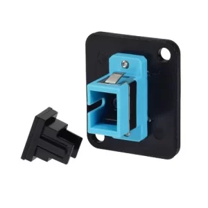 Fibre Systems | SC Multimode Simplex 10G, OM3/4 Aqua Adapter, Zirconia Sleeve