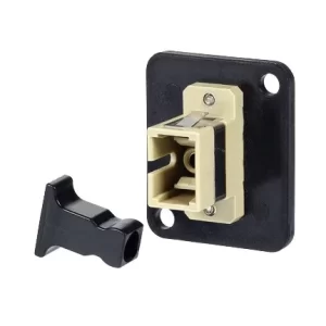 Fibre Systems | SC Multimode Simplex OM1 Beige Adapter, Zirconia Sleeve