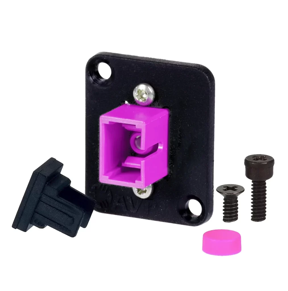 Fibre Systems | SC Multimode Simplex 10G OM4 Magenta Adapter, Zirconia Sleeve SC Multimode Simplex 10G OM4 Magenta Adapter, Zirconia Sleeve
