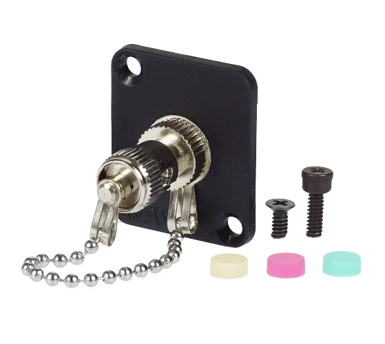 Fibre Systems | ST Multimode Simplex, OM1/3/4, Metal Adapter, Zirconia Sleeve, w/ Metal Dust Cap & Chain ST Multimode Simplex, OM1/3/4, Metal Adapter, Zirconia Sleeve, w/ Metal Dust Cap & Chain