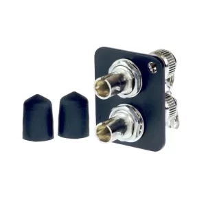 Fibre Systems | ST Singlemode Duplex Metal Adapter with Dust Cap & Chain