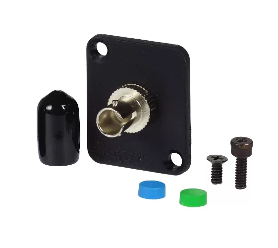 ST Singlemode Simplex Metal Adapter, Zirconia Sleeve
