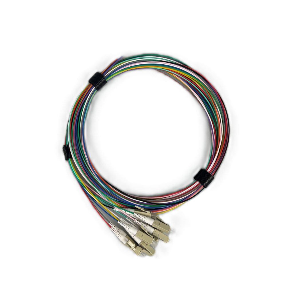 Pigtails LC OM1 12 Pack LSZH 12 Colour