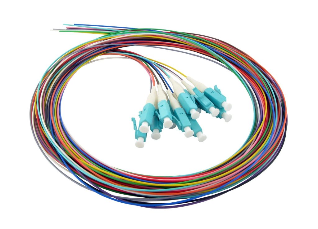 Pigtails LC OM4 12 Pack LSZH 12 Colour - Low loss
