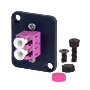 LC Multimode DX 10G, OM4, Magenta Fibre Optic Adapter