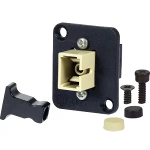 SC Multimode Simplex OM1 Beige Adapter, Zirconia Sleeve