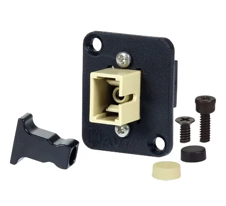 Fibre Systems | SC Multimode Simplex OM1 Beige Adapter, Zirconia Sleeve SC Multimode Simplex OM1 Beige Adapter, Zirconia Sleeve