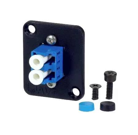 LC Singlemode Duplex Blue Fibre Optic Adapter