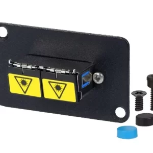 SC Singlemode Duplex Blue Adapter, with Shutter Zirconia Sleeve