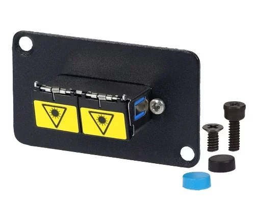 Fibre Systems | SC Singlemode Duplex Blue Adapter, with Shutter Zirconia Sleeve SC Singlemode Duplex Blue Adapter, with Shutter Zirconia Sleeve