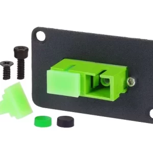 SC/APC Singlemode Duplex Green Adapter, Zirconia Sleeve