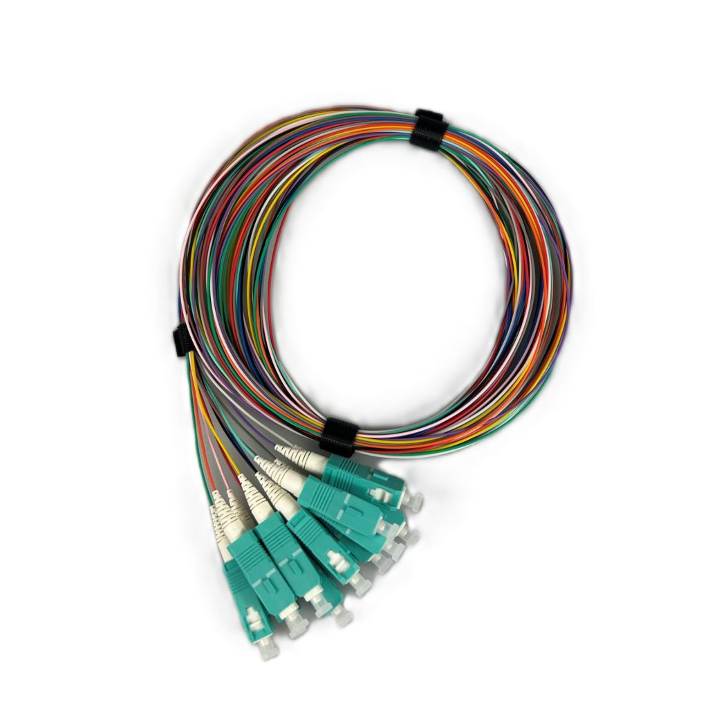 Pigtail SC OM4 12 Pack LSZH 12 Colour - Low Loss