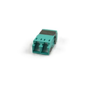 Adapter,LC Duplex, M/Mode shuttered Unibody, Aqua