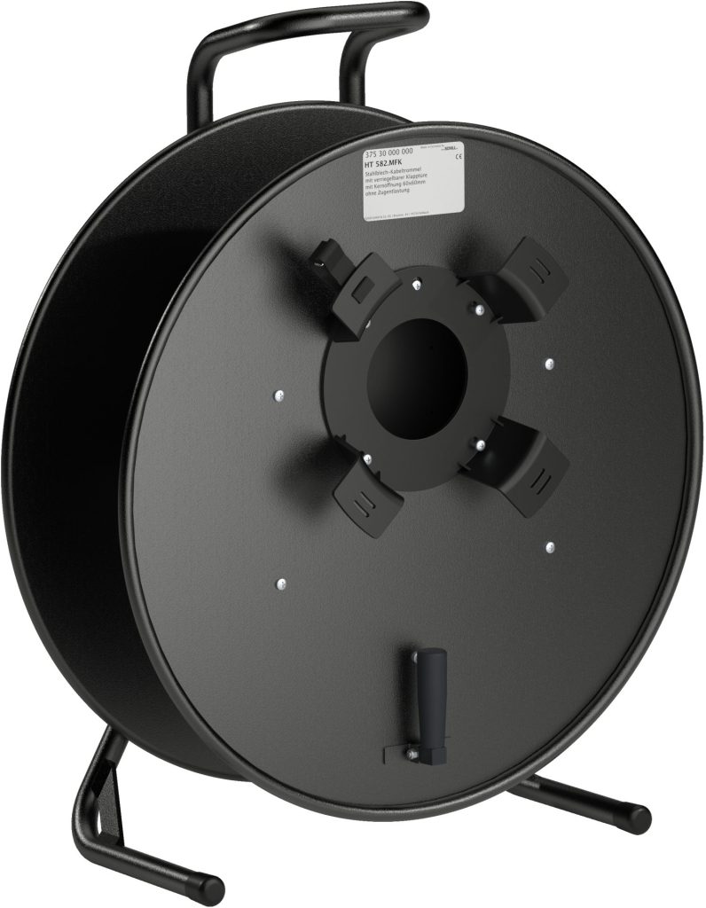 Schill HT582 Series Cable Reel With Coiling Flange Large Black